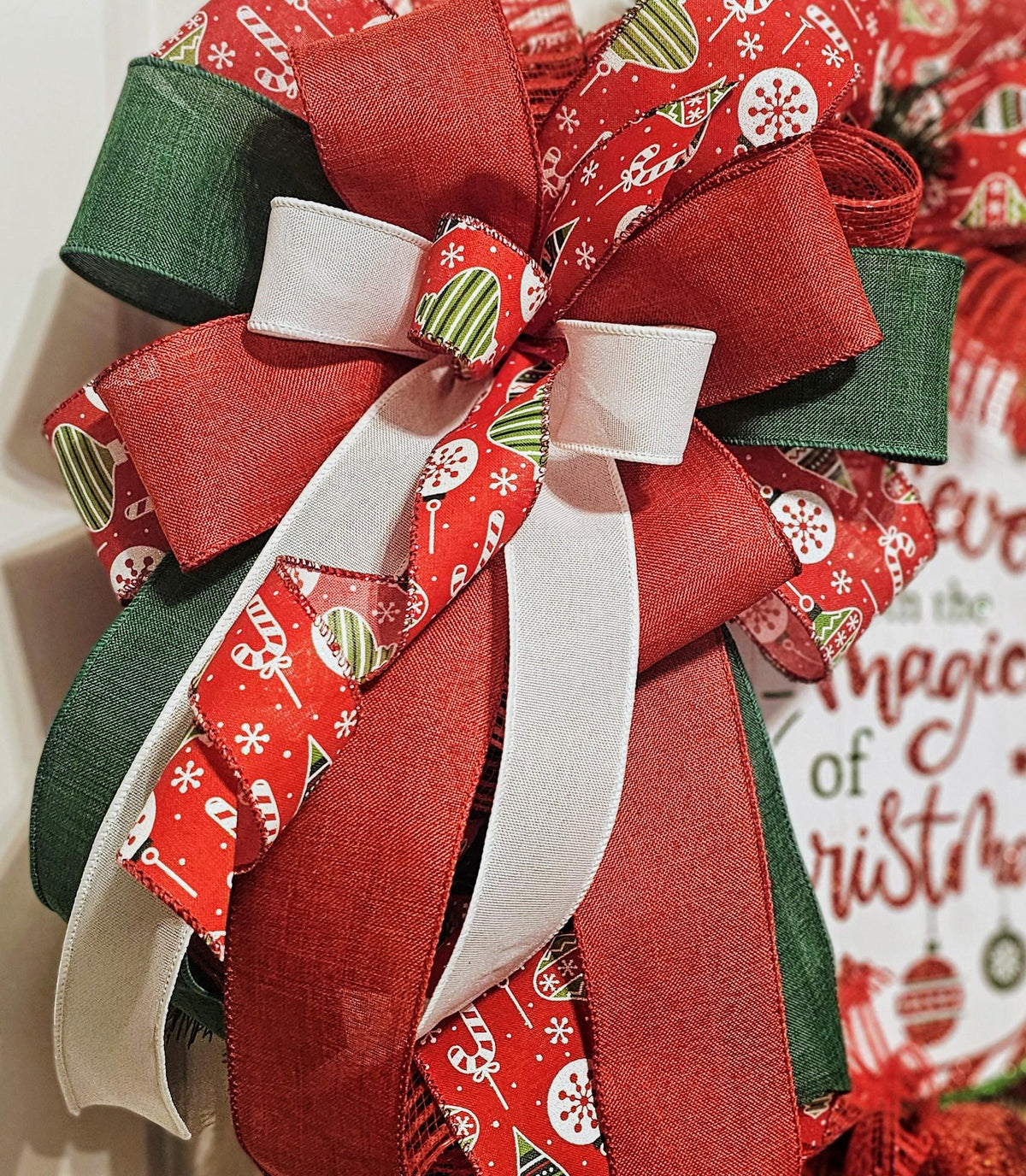 Believe in the Magic of Christmas Wreath | Holiday Door Decor