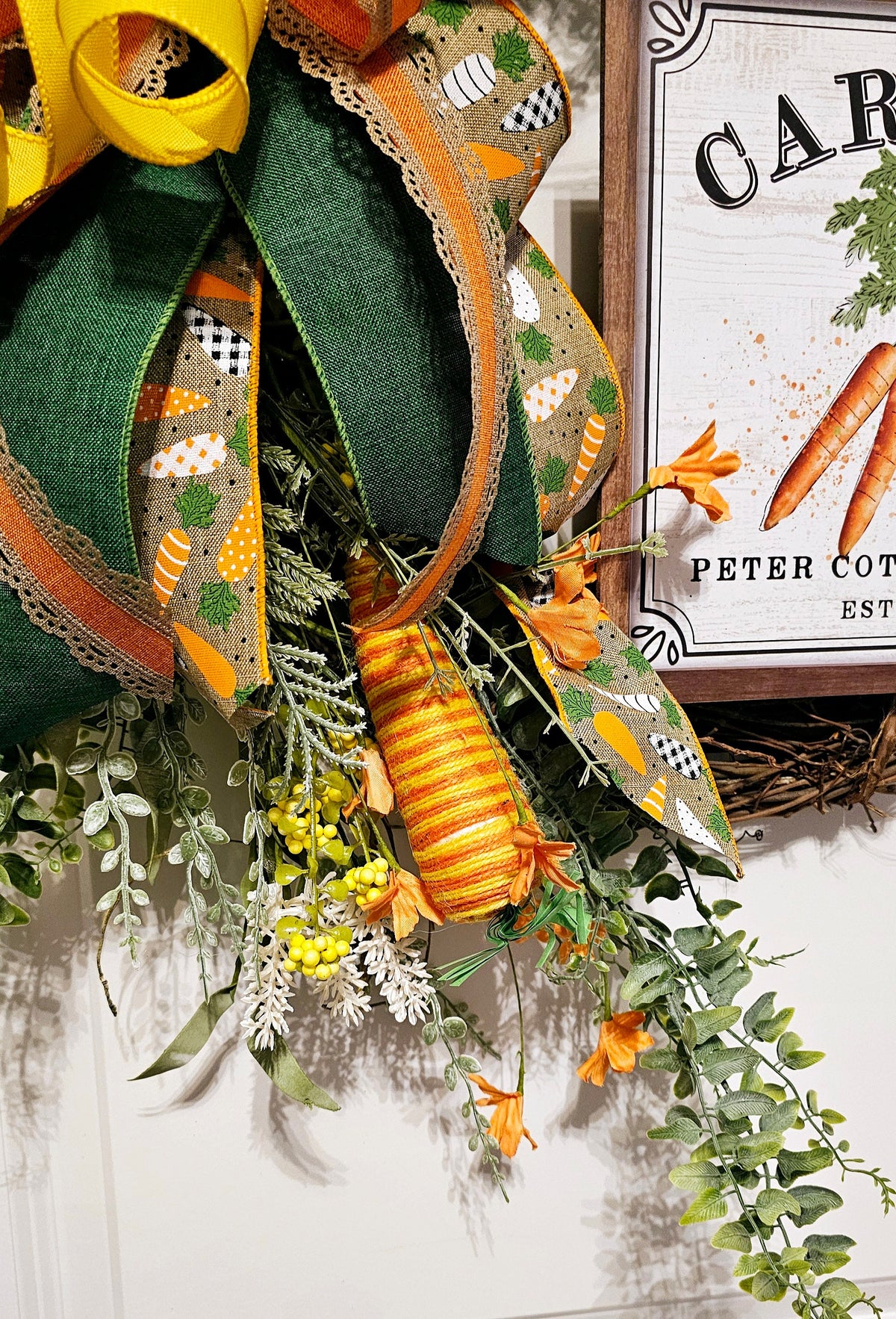 Carrots Grapevine Wreath