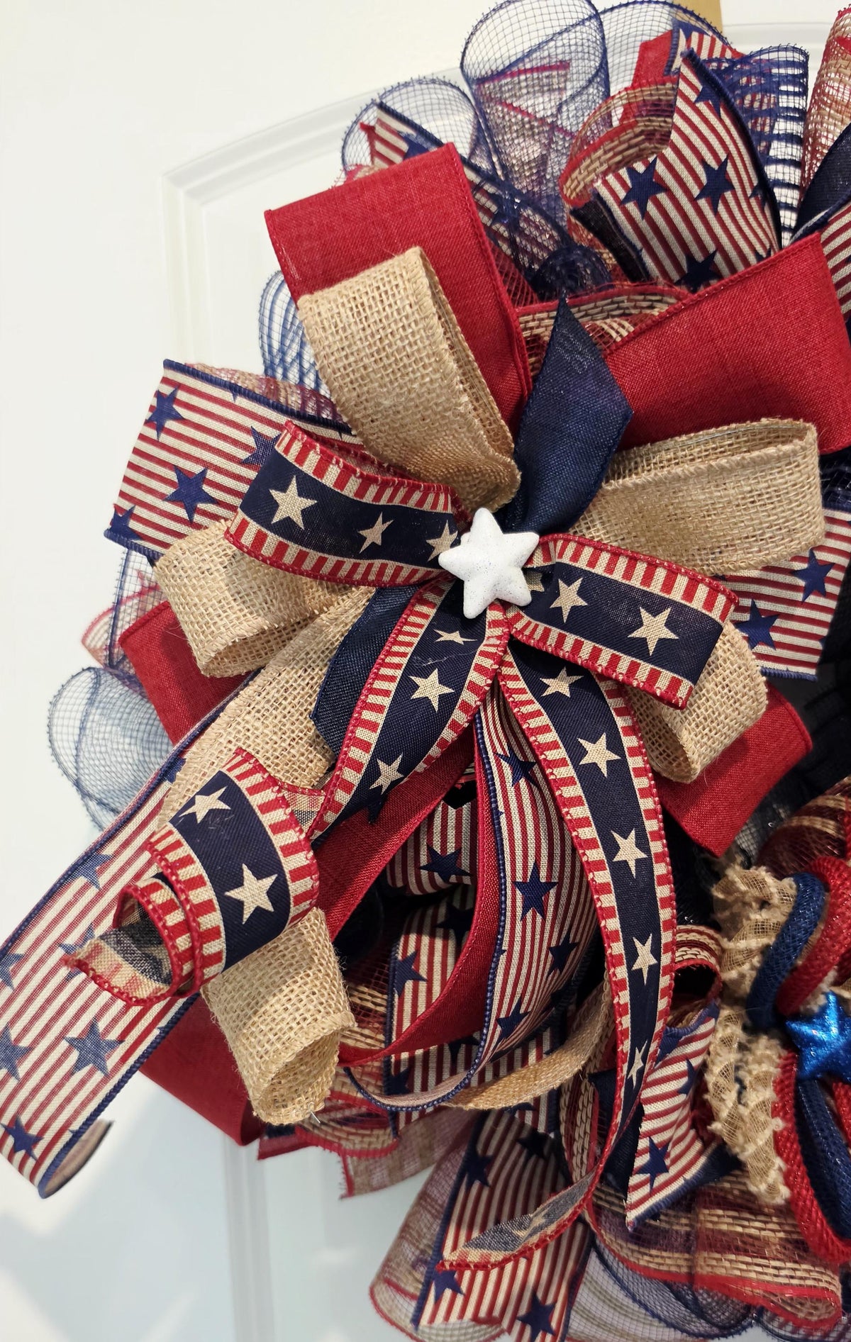 Patriotic Eagle Wreath: Americana, 4th of July, Memorial, Veterans Day Decor