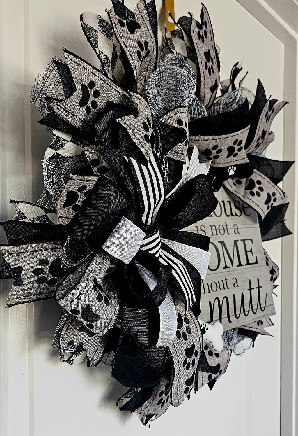 Large Dog Wreath, Front Door Wreath