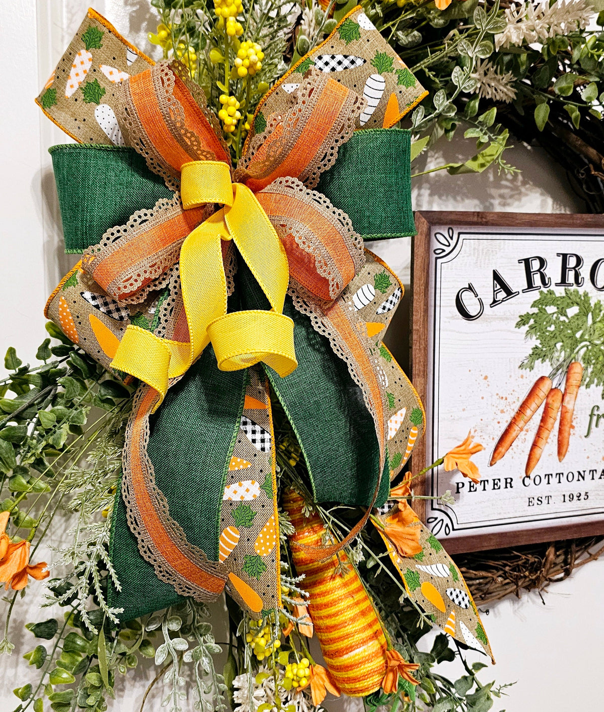 Carrots Grapevine Wreath