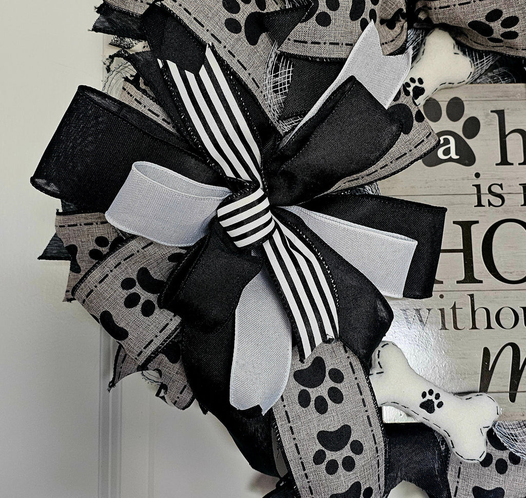 Large Dog Wreath, Front Door Wreath